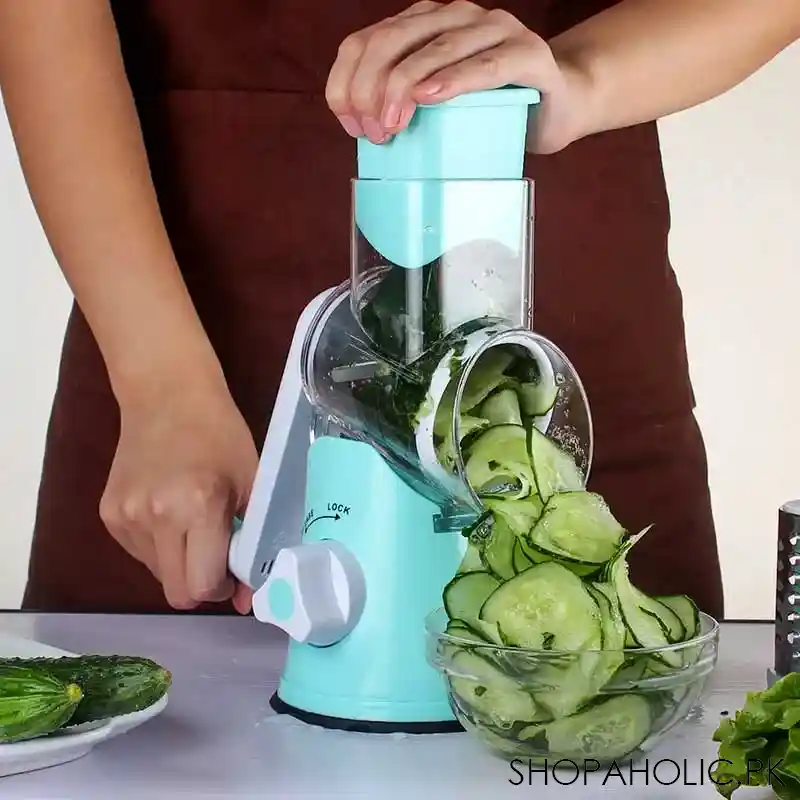 3 in 1 Manual Rotary Vegetable Drum Cutter