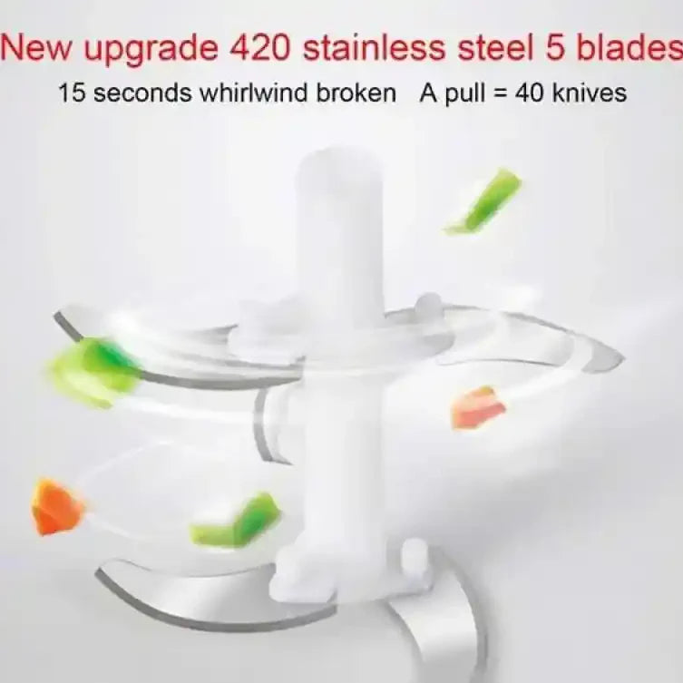 5 Blade Manual Speedy Vegetable Chopper (Highest Quality)